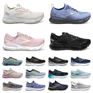 Vente chaude Brooks Chaussures de course Hommes Femmes Brook 20 Glycérine Triple Noir Blanc Gris Bleu Marine Chaussures de plein air Baskets de sport Baskets