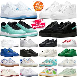 nike air force one airforce 1 af1 hommes femmes chaussures de sport triple blanc noir hommes formateurs Sports de plein air baskets