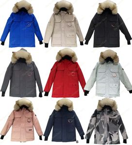 Venta caliente Chaqueta de diseñador Chaquetas de invierno para hombre Chaquetas de algodón para mujer Abrigo Parka Bordado de moda Ganso canadiense Abrigos gruesos y cálidos Tops Outwear