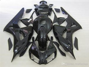 Venta caliente Carenados para Honda CBR1000RR 2006 2007 todo negro Kit de carenado de moldeo por inyección CBR 1000 RR 06 07 DS22