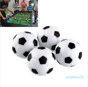 Gran oferta, plástico divertido, 4 Uds., mesa de fútbol de 32mm, futbolín de fútbol para interiores, juguetes deportivos blancos y negros, fiesta de entretenimiento
