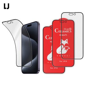 Vente chaude HD Clear 2.5d 3D Film de protection de l'écran de téléphone portable 9H Verre trempée Hight Transparis pour iPhone 15 Pro Max