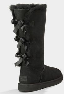 Venta caliente-ots Botas hasta el muslo Sólido Nubuck Cuero Scuffs al aire libre Mujer niña Negro Gris zapatos azul marino