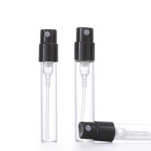 Offre spéciale petites bouteilles en verre de pulvérisation d'atomiseur 1.8 ml 2.5 ml flacon de bouteille de parfum d'échantillon en verre
