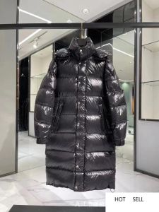 Venta caliente de calidad superior abrigo largo de plumas mujeres gruesas hombres mujeres chaqueta de invierno Parka señoras Parkas largas chaquetas de diseñador
