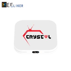 Ventas calientes Crystal OTT media 1/3/6/12 para Europa llena del IOS de Android Linux de la caja elegante del reproductor de TV