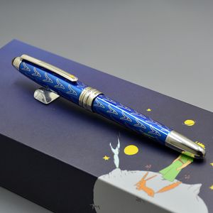 Ventas calientes Little Prince Blue 163 bolígrafo/bolígrafo/pluma estilográfica papelería de oficina moda escribir bolígrafos sin caja