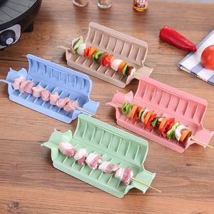 Brochettes de viande pour Barbecue facile, Machine à brochettes, ustensiles de Barbecue, ensemble d'accessoires, offre spéciale, 50 pièces/lot