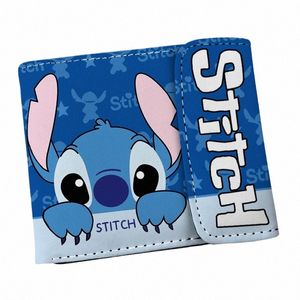 Venta caliente Carto Stitch Wallet Hermoso cuero PU HASP Monedero para niñas Z2pC #