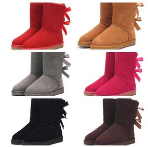 2022 Venta caliente Venta de invierno AUS U3280 2 Boots Boots de nieve Botas de piel de oveja suave Mantenga la bota caliente con la tarjeta de polvo de la tarjeta Transbordo gratuito