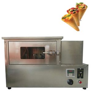 Horno de máquina de conos de pizza de acero inoxidable y horno de pizza transportador con 4 conos