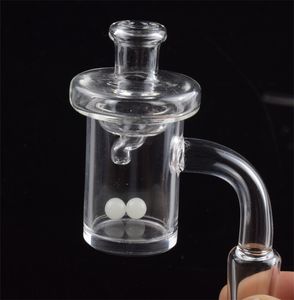 Vente chaude 4mm Clear Bottom Quartz Banger Nail 10mm 14mm 18mm Avec UFO Glass Carb Cap Terp Pearl Ball pour Oil Rig Bongs