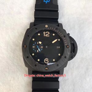 Vente chaude Super Qualité Montres 47mm Submersible PAM616 PAM00616 Fibre De Carbone CAL.9000 Mouvement Mécanique Automatique Montre Homme Montres Homme VS Maker