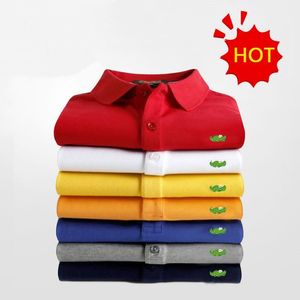 Hot Summer Bordado popular Pure Horse Polo Man Man 100% Algodón de manga corta Polos Casual Man's Solid Pony Clothing