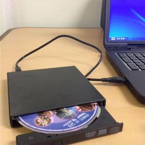 Freeshipping Hot Ultral Thin USB 20 Charge Optique CD RW Lecteur DVD Graveur pour PC / Macest Gros Vlgjp