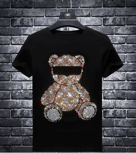 Hotdrill Cool strass anime T-Shirt hommes à manches courtes été hauts T-Shirt homme mode t-shirt 03