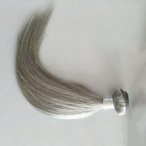 Bonne qualité couleur gris 100g 4 pièces un lot brésilien vierge cheveux humains tisse des paquets, DHL gratuit