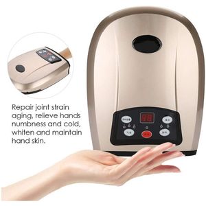 Máquina masajeadora de manos vibratoria eléctrica de gran oferta con herramienta de masaje de mano con calor masajeador de manos eléctrico para dedos