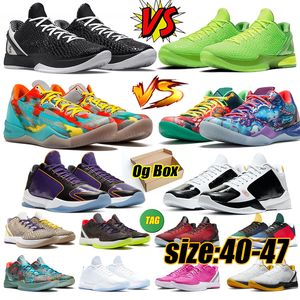 6 Chaussures de basket-ball Mamba Protro Mambacita Grinch Think Pink 5 8s Alternate Bruce Lee 8 del Sol Big Stage Lakers Men 6s Mens Outdoor Sports Trainers Sneakers 40-47