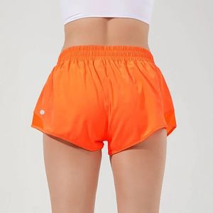 Hotty Hot Short de sport taille haute pour femme avec doublure et poche zippée Running Loose Workout Gym Yoga Sexy Short chaud pour l'été Respirant