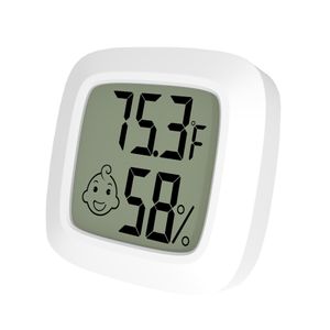 Instrumento de temperatura e higrómetro digital de alta precisión para interiores domésticos con temperatura electrónica de cara sonriente e higrómetro manufa dh3555