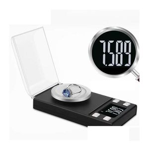 Balances ménagères 200G x 0,01G Diamant Or Nce Balances de poids Noir Poche électronique LCD numérique bijoux de précision personnelle Drop Deliv Dhwyw