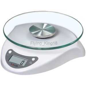 Báscula doméstica Taylor Plataforma de vidrio digital Base blanca Báscula para alimentos y báscula de cocina 240322