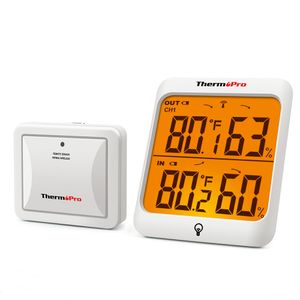 Household Thermometers ThermoPro TP63C 60M Wireless Indoor Outdoor Weather Station Hygrometer Thermometer Digital Humidity With Backlight 230920