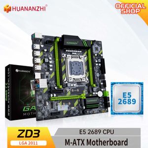 HUANANZHI ZD3 LGA 2011 motherboard with Intel XEON E5 2689 combination kit set SATA USB3.0 NVME NGFF M.2