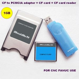 Hubs CF Carte 256 Mo 512 Mo 1 Go 2 Go à l'adaptateur de carte PCMCIA et lecteur de carte CF 3 en 1 combo pour l'industrie FANUC Utilisation de la mémoire