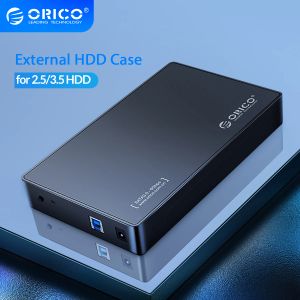Hubs Orico Drive externe externe 3,5 pouces Enclos SATA à USB 3.0 HDD CASE AVEC LE PRÉPONDANT ADAPTATEUR POWER 12V / 2A