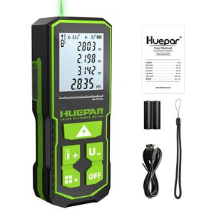 Huepar Laser Rangefinder Digital Distance Meter Measure 60M 100M 120M Trena Tape Range Finder Green Beem 240109