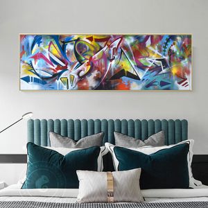 Pinturas abstractas de gran tamaño, imágenes coloridas para pared de salón, impresiones artísticas, póster, arte en lienzo decorativo moderno