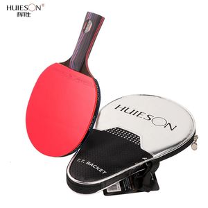 HUIESON VENDEUR NANO 98 CARBON Table Tennis Racket Wood Powder Composite Technology Ping Pong Pagdle with Case 240422