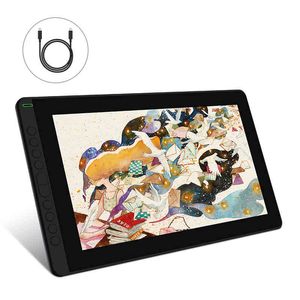 HUION – Kamvas 16(2021), moniteur de dessin graphique, batterie, tablette à stylet numérique, Win/MAC et Android 120% s RGB, nouvel arrivage