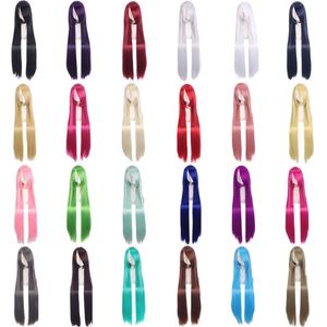 perruques bouclées humaines ou Shuo Anime Wig 80cm Wig Cosplay Universal Long Hair Womens multi-couleurs