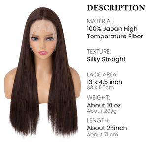 perruques bouclées humaines Fashion Fashion Womens Split Long Right Hair Simulation Simulation Front Lace Fibre synthétique Couvre-tête en dentelle Pernues