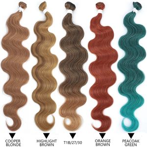 Human Hair Bulks Body Wave Bundles Brazilian Hair Weaving Soft Natural Synthetic Hair Extensions Colorful Body Wave Top Quality Thick Hair 231011
