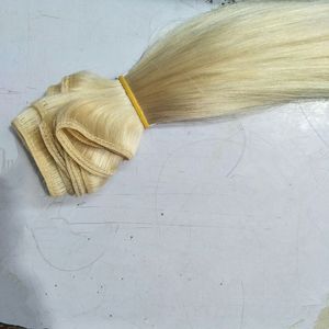 Extensions de cheveux Remy humains à double tirage 1 pièces 250 grammes ensemble 613 # trames de cheveux raides blonds 20-26 pouces produits en gros épaisseur naturelle