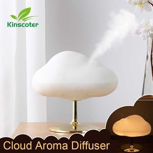 Humidifiers Dome Cameras Kinscoter Cloud Air Humidifier Aromatherapy Fragrance Essential Oil Diffuser Warm Colors Night Light Mode T220924