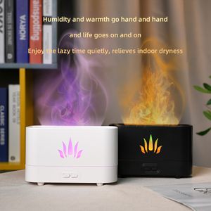 Humidificateurs Flame chaude Huile essentielle Diffuseur Arôme Home Air Humidificateur Ultrasonic Humidificateurs Diffusors Mer Maker Aromatherapy Fragrance