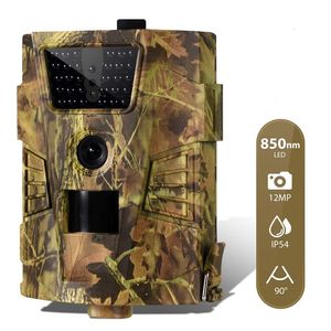 Caméras de chasse 12MP 1080P Trail Hunting Camera Wildcamera Wild Surveillance Night Vision Wildlife Scouting Cameras Po Traps Track HT001B 230607