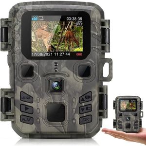 Hunting Cameras Outdoor Mini Trail Camera 4K HD 20MP 1080P Infrared Night Vision Motion Activated Trap Game IP66 Waterproof Wildlife Cam 230606