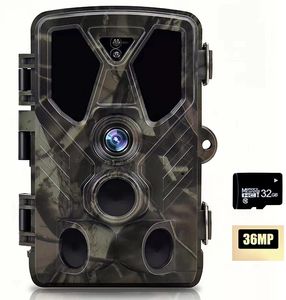 Caméras de chasse Caméra de suivi de la faune sans fil HC812A 36MP4K 940NM IR Vision nocturne PoTraps Surveillance par caméra de suivi 230603