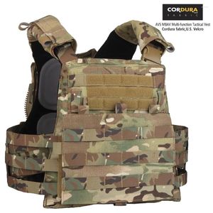 Hunting Jackets AVS MBAV Tactical Vest Military MOLLE Quick Release / Fixed Dual Mode Plate Carrier Camouflage