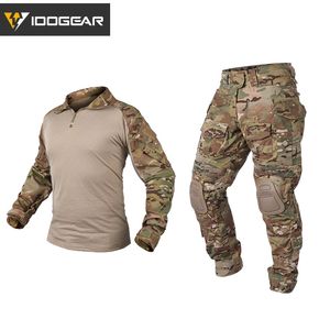 Hunting Jackets IDOGEAR Hunting Clothes camouflage uniform Gen3 Tactical Combat BDU clothes Airsoft Paintball Multicam Black Clothing 3001 230825