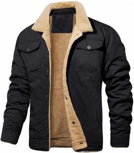 Vestes de chasse col plissé veste manteau hiver coton hommes Sherpa camionneur militaire Parka vert tactique Cargo manteaux vêtements pardessus
