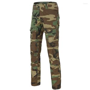 Pantalones de caza militares tácticos hombres camuflaje SWAT combate ejército al aire libre senderismo Camping Paintball uniforme Cargo pantalones caza