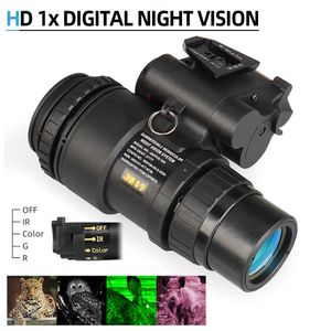 Alcance de caza alcance de visión nocturna PVS-18 dispositivo Monocular NVG HD 1X gafas nocturnas digitales infrarrojas CL27-0032