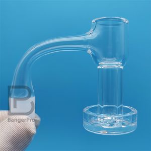 Hurricane Disc Terp Slurper Blender Quartz Banger Soudure complète Bord biseauté 20 mmOD 8 fentes Cyclone Dish Slurp sans couture 10 mm 14 mm 45 90 degrés Dab Nails